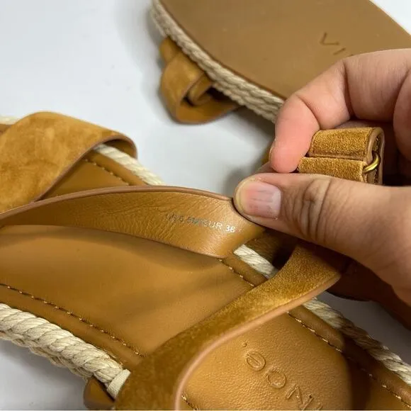 Vince Eliana suede espadrille sandals size 6.5