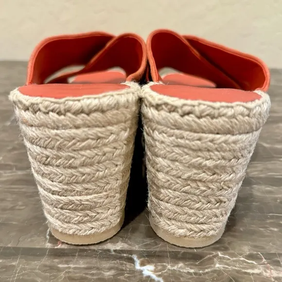 Vince Gaelan Suede Espadrille Wedge Slide Sandals