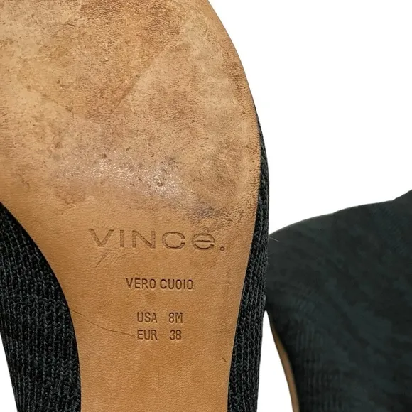 VINCE Tasha Ribbed Knit Sock Ankle Booties