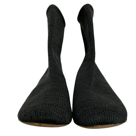 VINCE Tasha Ribbed Knit Sock Ankle Booties