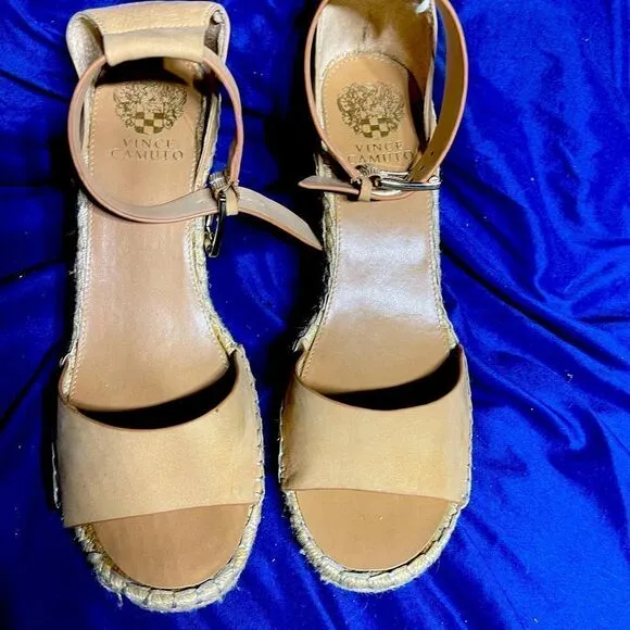 Vince Camuto - Espadrille Wedge Beige Sandals