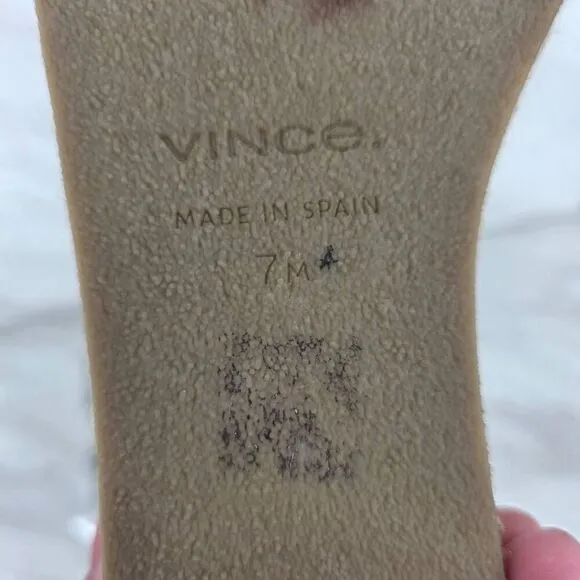 VINCE Women's Janet Black Leather Platform Wedge Espadrille Sandals Size 7