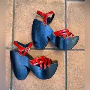Vintage 1970’s Sabots by Stan Kimel Sandals Size 9 RARE