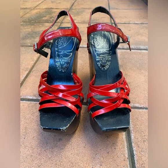 Vintage 1970’s Sabots by Stan Kimel Sandals Size 9 RARE