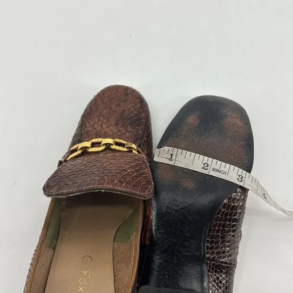 Vintage 60’s G. Fox &amp; Company Filene’s Genuine Cobra Snakeskin Block Heels