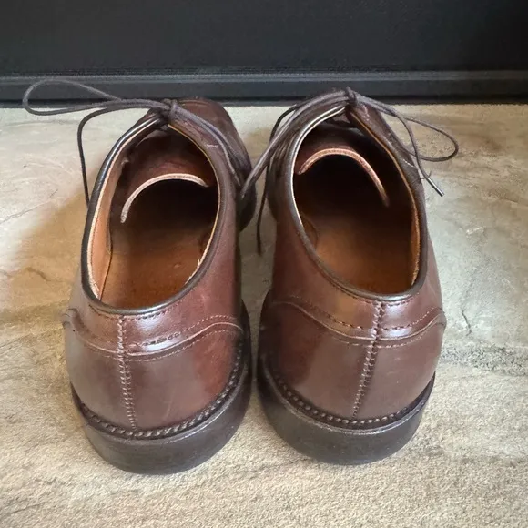 Vintage Allen Edmonds brown Hancock split toe‎ Oxford dress shoes