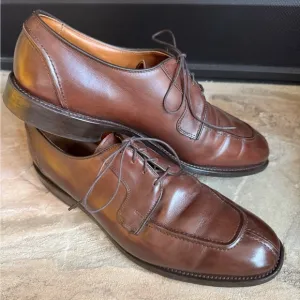 Vintage Allen Edmonds brown Hancock split toe‎ Oxford dress shoes