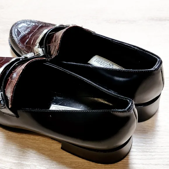 Vintage Brighton Sofia Women Loafers Shoes Size 6M Leather Made in Italy Nwot