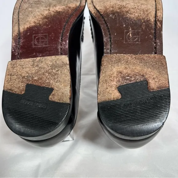 Vintage Cole Haan Burgundy Pinch Tassel Leather Loafers Dress Shoes Size 8
