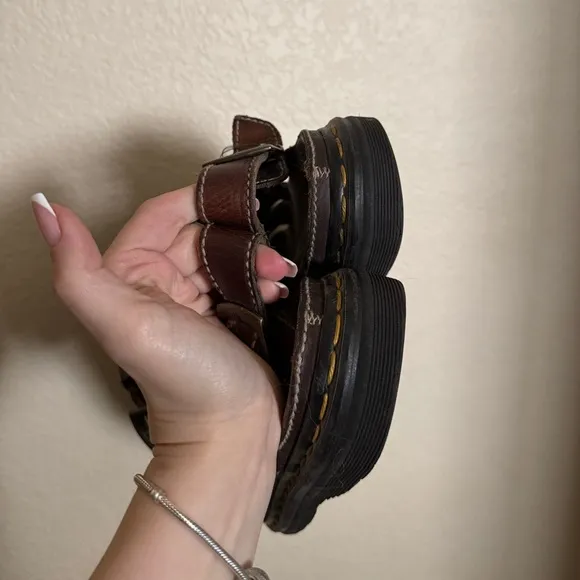 Vintage Doc Martens Chunky Fisherman Sandals Sz 11 Mens Brown Y2K