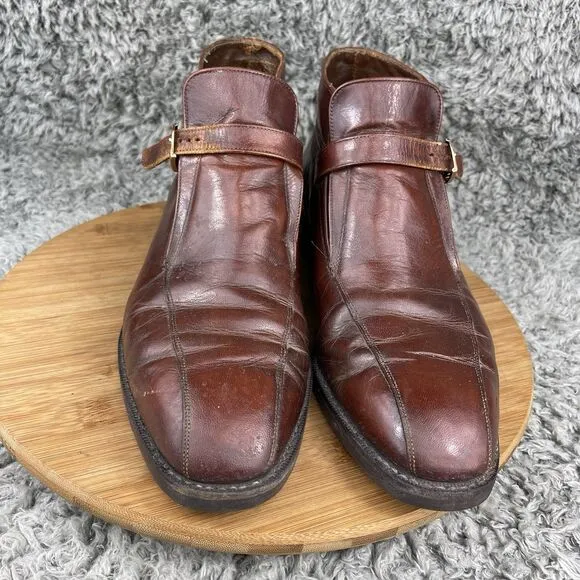 Vintage Florsheim Imperial Ankle Boots Leather Dress Shoes Men's 10.5 D