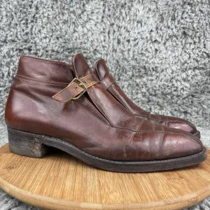 Vintage Florsheim Imperial Ankle Boots Leather Dress Shoes Men's 10.5 D