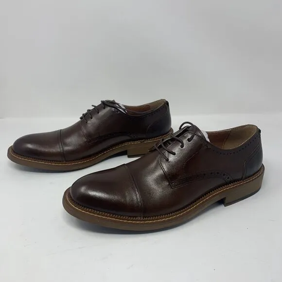 Vintage Foundry Co. Cyrus VF1514 Dress Shoes Men 10.5 Brown Cap Toe Oxford S0671