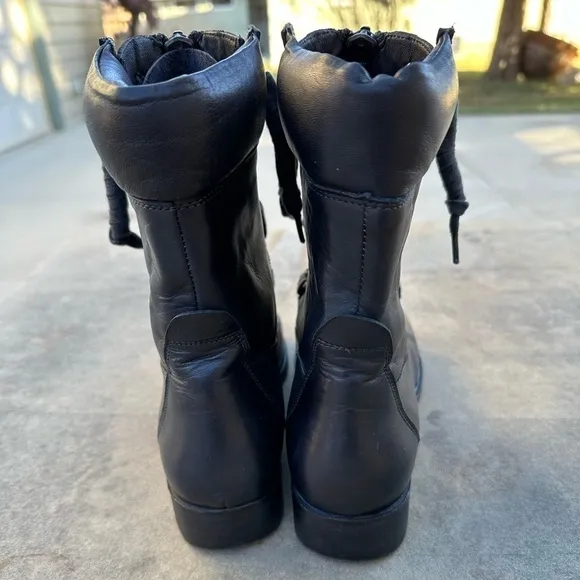 Vintage Foundry Co Women's Filo Handmade Low Heel Ankle Boots Adjustable Laces 7