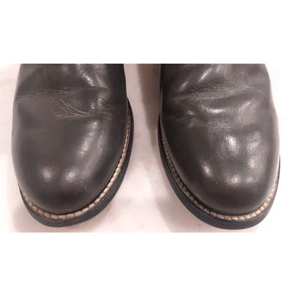 Vintage‎ Justin Ropers Grey Kipskin Leather Boots Size 3 1/2 D and Matching Belt