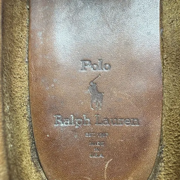 Vintage Polo Ralph Lauren Loafers Men's 9/10 Brown Leather Preppy Academia Penny