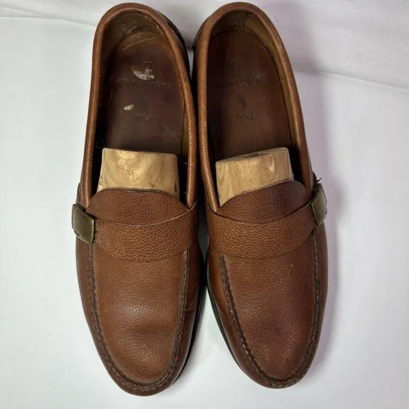 Vintage Polo Ralph Lauren Loafers Men's 9/10 Brown Leather Preppy Academia Penny