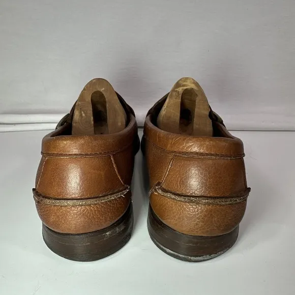 Vintage Polo Ralph Lauren Loafers Men's 9/10 Brown Leather Preppy Academia Penny