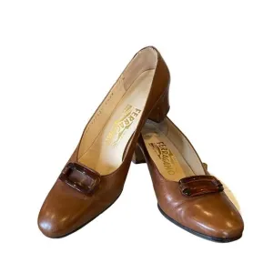 Vintage Salvatore Ferragamo Shoes Womens 6.5 AA Grandmacore 70s Boho Hippie