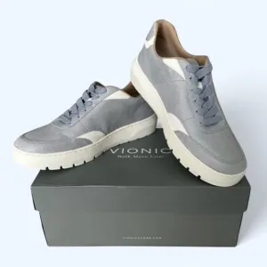 Vionic Elsa Women’s Lace Ip Casual Sneaker Blue Haze Met Linen Supportive Shoe