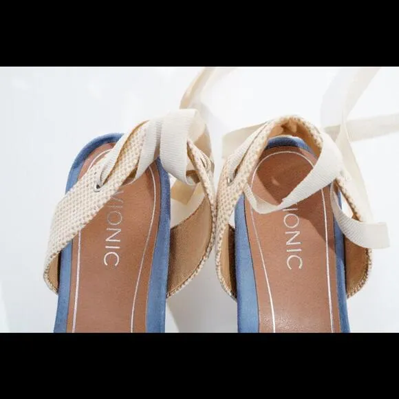 Vionic Maris Aruba Espadrille Wedge Ankle Strap Women's Sz 11 Shoes