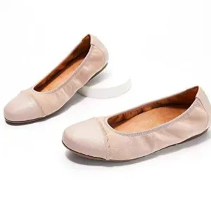 Vionic shoes Women's tan Prim Tina Cap Toe Ballet Flats size 11