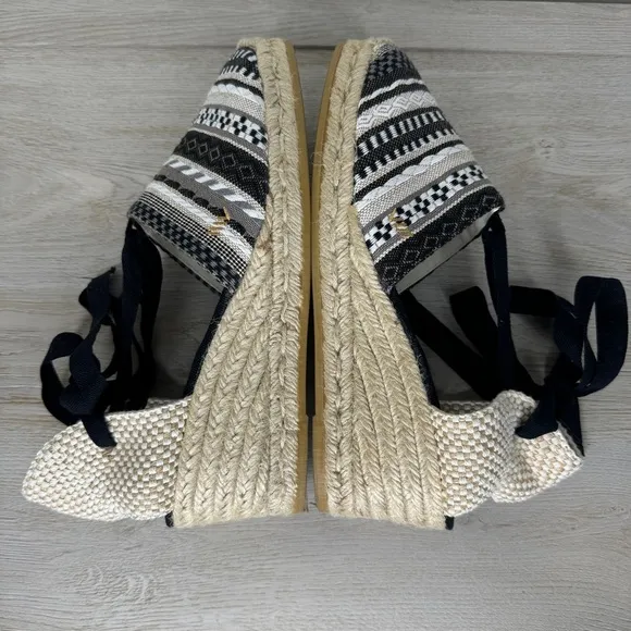 Viscata Barcelona Escala Espadrille Wedge Sandals Lace Up size 41