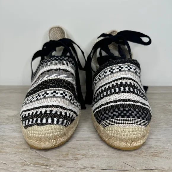 Viscata Barcelona Escala Espadrille Wedge Sandals Lace Up size 41