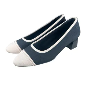 VIVAIA Black and Cream  Block Heel women’s 8