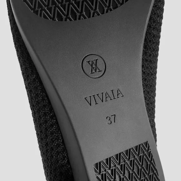 VIVAIA Pointed-Toe Water‎ Repellent Ballet Flats EU37 US6.5