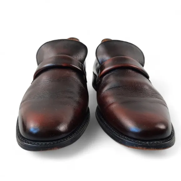 Vtg 70's REDLEAF JOHN WANAKER England Minimaist Loafer Cordovan Color Loafers 9