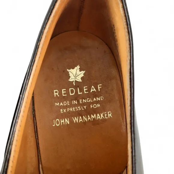 Vtg 70's REDLEAF JOHN WANAKER England Minimaist Loafer Cordovan Color Loafers 9