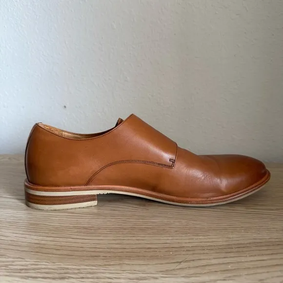 Warfield &amp; Grand James British Tan Double‎ Monk Mens Dress Shoes Size 11.5 80919