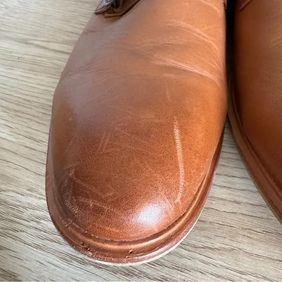 Warfield &amp; Grand James British Tan Double‎ Monk Mens Dress Shoes Size 11.5 80919