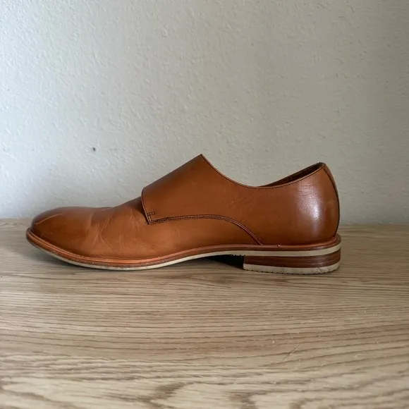 Warfield &amp; Grand James British Tan Double‎ Monk Mens Dress Shoes Size 11.5 80919