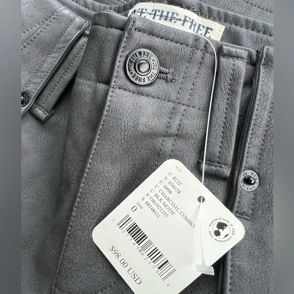 We The Free Dark Angel Vegan MicroShorts - Charcoal Combo