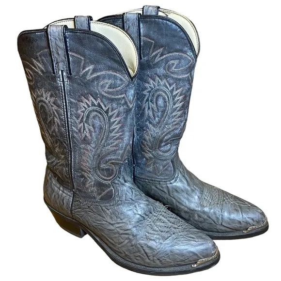 Western Gray Cowboy Boots size 10.5