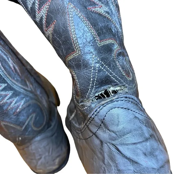 Western Gray Cowboy Boots size 10.5