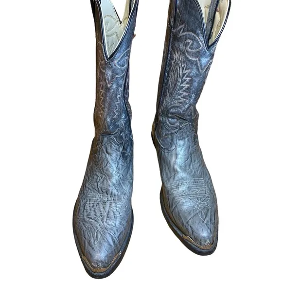 Western Gray Cowboy Boots size 10.5