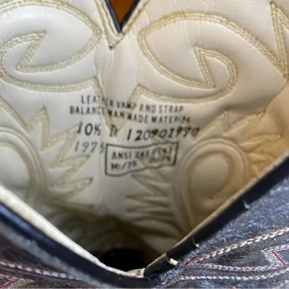 Western Gray Cowboy Boots size 10.5