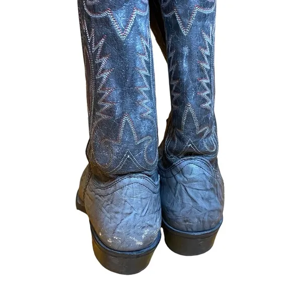 Western Gray Cowboy Boots size 10.5