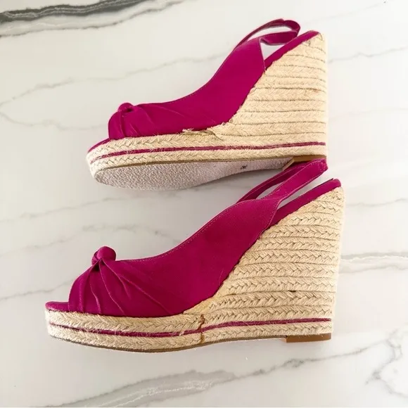 White House Black Market Lola Pomegranate Espadrille Sandals Sz 9