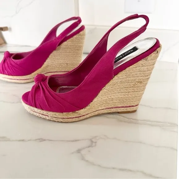 White House Black Market Lola Pomegranate Espadrille Sandals Sz 9