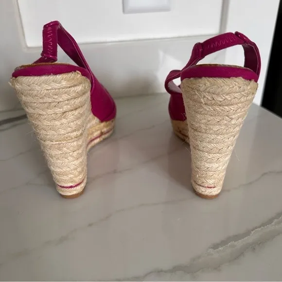 White House Black Market Lola Pomegranate Espadrille Sandals Sz 9