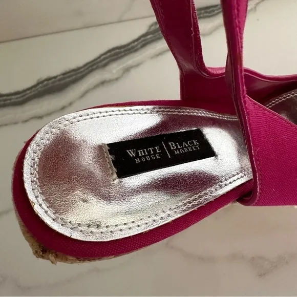 White House Black Market Lola Pomegranate Espadrille Sandals Sz 9