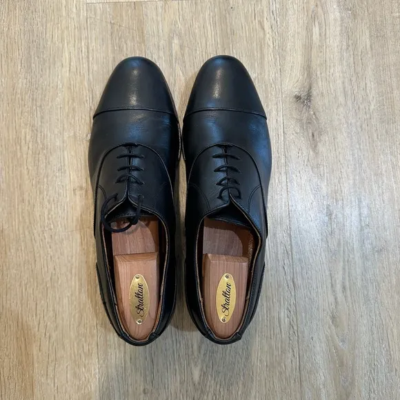 Wolf &amp; Shepherd Men’s Black Oxford Size US 9 EU 42