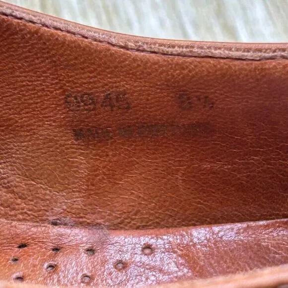 Wolf‎ and Shepherd Double Monk Strap Men's Size 8.5 Brown Leather Dress Shoes