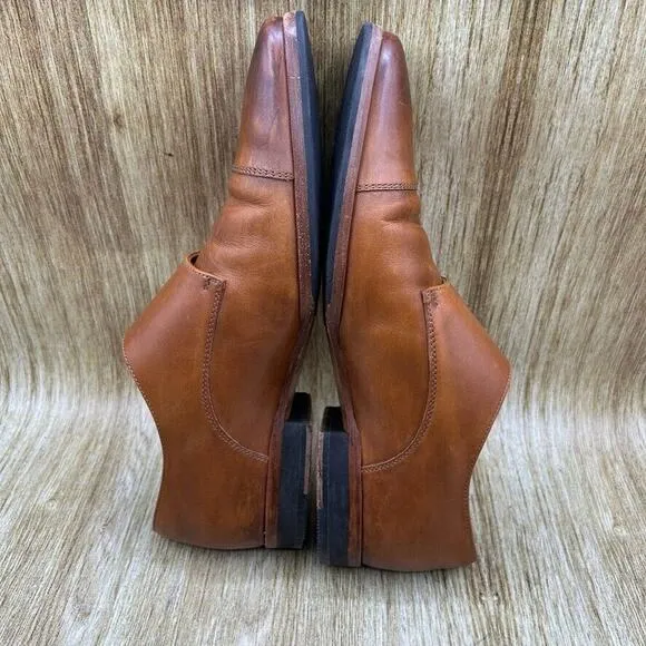 Wolf‎ and Shepherd Double Monk Strap Men's Size 8.5 Brown Leather Dress Shoes