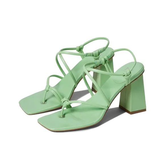Woman's Heels‎ Marc Fisher LTD Giada Light Green Sandal Size 9M