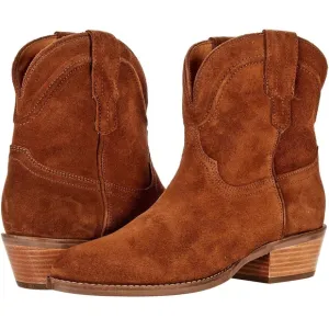Women Cowboy Western Ankle Boots Pointed toe Low Stacked Heel Cowgirl Booties